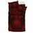 Federated States Of Micronesia Polynesian Chief Duvet Cover Set - Red Version - Polynesian Pride