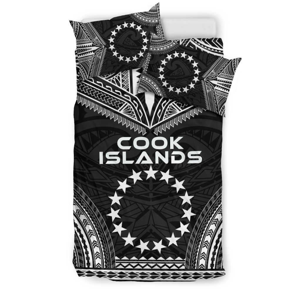 Cook Islands Polynesian Chief Duvet Cover Set - Black Version - Polynesian Pride