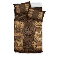Hawaiian Traditional TiKi Funny Polynesian Bedding Set - Polynesian Pride