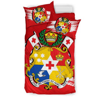 Tonga Duvet Cover Set - Tonga Coat Of Arms Premium - Polynesian Pride