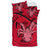 Niue Duvet Cover Set - Niue Coat Of Arms & Coconut Crab Red - Polynesian Pride