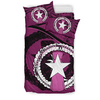 Polynesian Duvet Cover Set - Nothern Mariana Island Bedding Set Dark Pink - Polynesian Pride