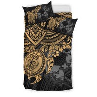 Tonga Polynesian Duvet Cover Set - Golden Turtle - Polynesian Pride