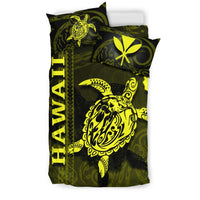 Polynesian Hawaii Duvet Cover Set - Turtle Hawaiian Yellow - Polynesian Pride