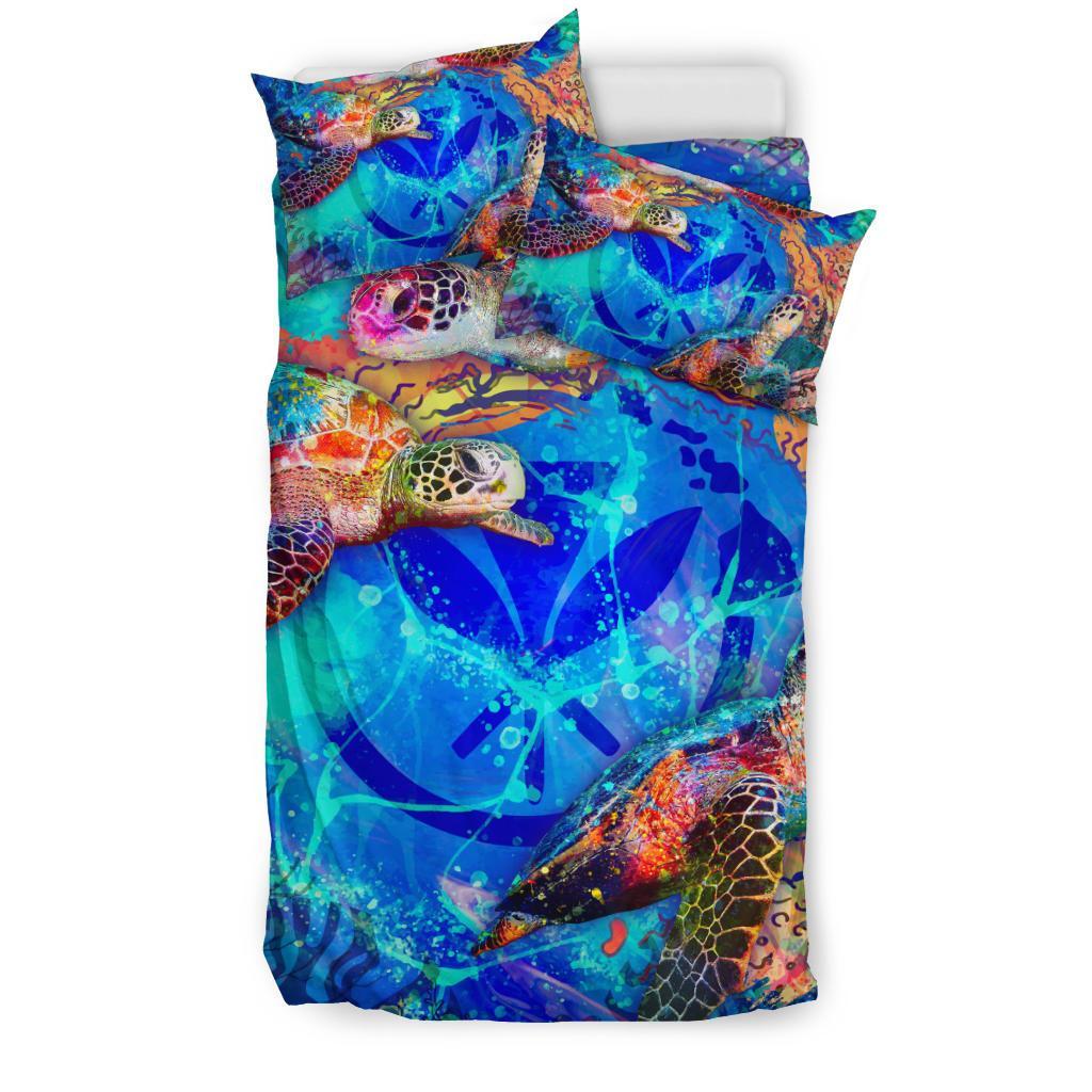 Polynesian Hawaii Duvet Cover Set - Coral Treasure - Polynesian Pride