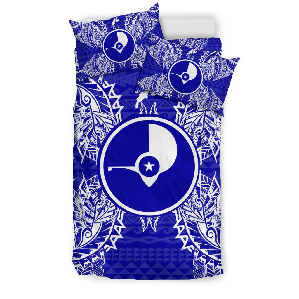 Polynesian Bedding Set - Yap Duvet Cover Set Map Blue - Polynesian Pride