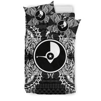 Polynesian Bedding Set - Yap Duvet Cover Set Map Black - Polynesian Pride