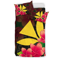 Hawaiian Kanaka Plumeria Polynesian Bedding Set - Polynesian Pride