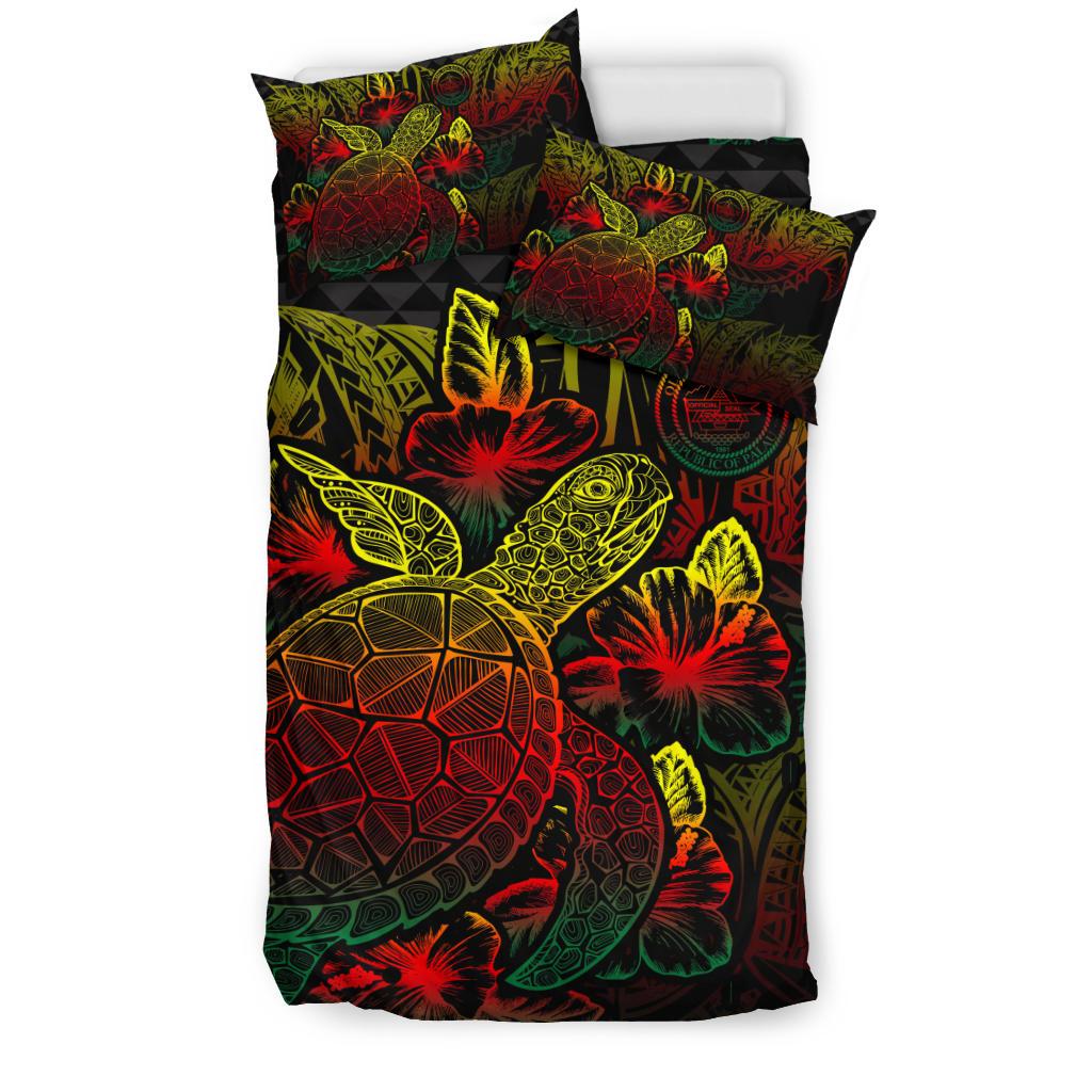 Polynesian Bedding Set - Palau Duvet Cover Set Reggae Color - Polynesian Pride