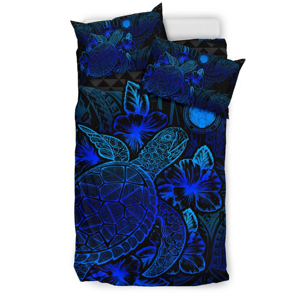 Polynesian Bedding Set - Northern Mariaba Islands Duvet Cover Set Blue Color - Polynesian Pride