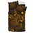 Polynesian Bedding Set - Marshall Islands Duvet Cover Set Gold Color - Polynesian Pride