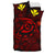 Hawaiian Turtle Hibiscus Plumeria Kanaka Polynesian Bedding Set Red - Soft Style - Polynesian Pride
