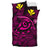 Hawaiian Turtle Hibiscus Plumeria Kanaka Polynesian Bedding Set Pink - Soft Style - Polynesian Pride