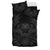 Hawaiian Owl Hibiscus Plumeria Polynesian Bedding Set - Gray - Polynesian Pride