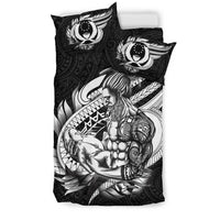 Polynesian Bedding Set - Pohnpei Duvet Cover Set Father And Son Black - Polynesian Pride