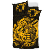 Polynesian Bedding Set - Cook islands Duvet Cover Set Father And Son Gold - Polynesian Pride