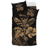 Hawaiian Bedding Set - Kanaka Maoli Polynesian Gold - Polynesian Pride