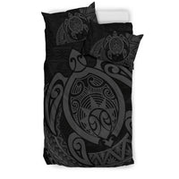 Hawaii Bedding Set - Hawaii Polynesian Turtle Bedding Set - Daria Style Gray - Polynesian Pride
