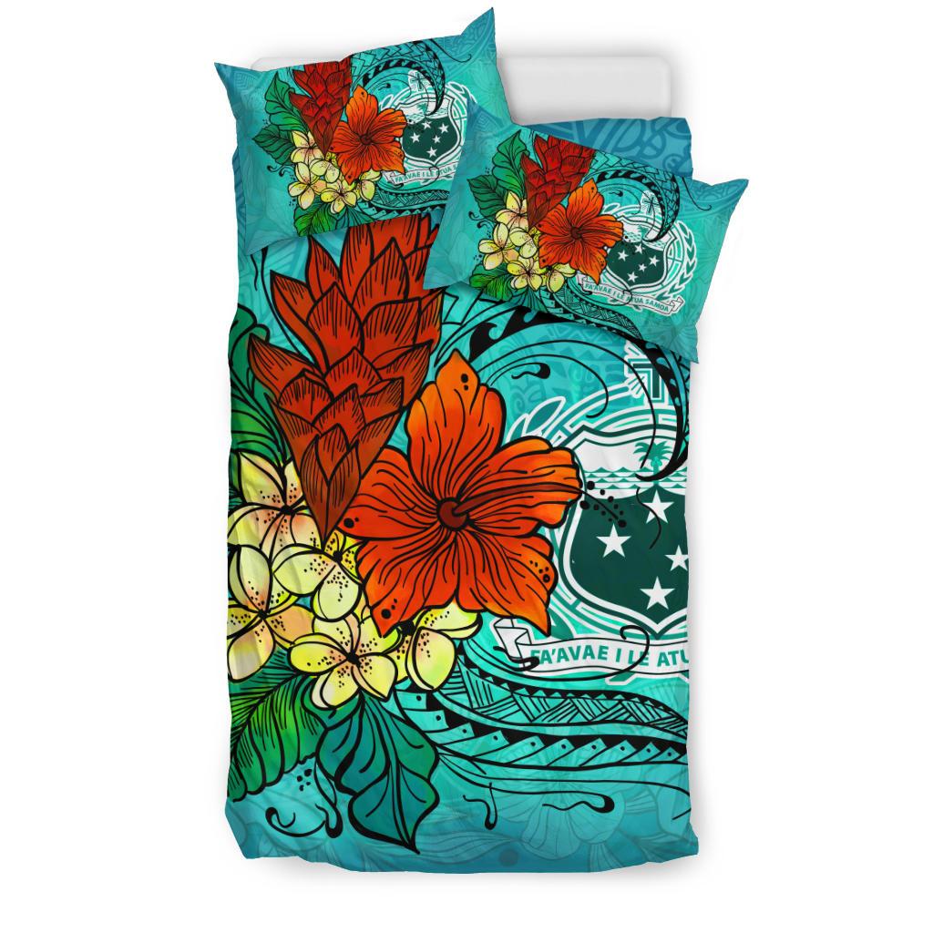 Samoa Bedding Set - Tropical Flowers Style - Polynesian Pride