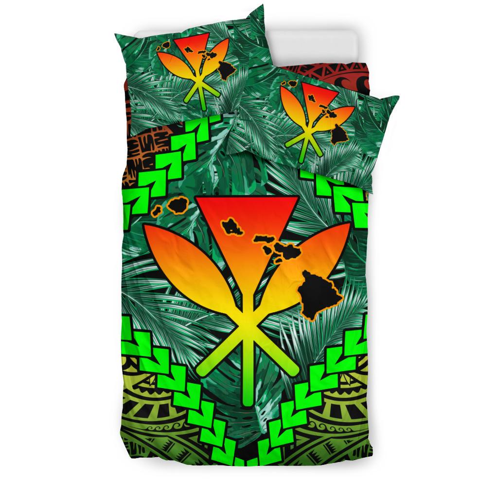Hawaii Bedding Set - Hawaii Kanaka Kakau Tropical Polynesian Bedding Set - Polynesian Pride