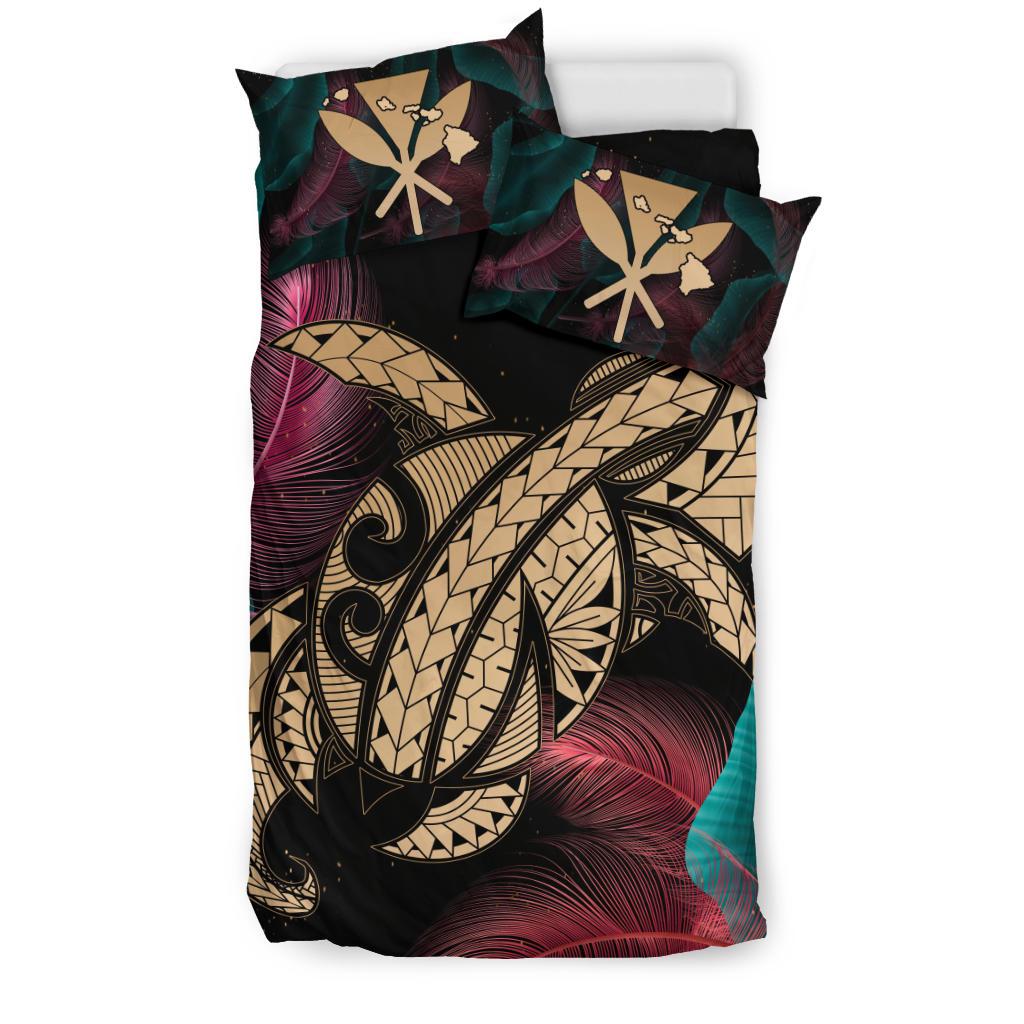 Hawaii Turtle Polynesian Tropical Bedding Set - Ghia Style Gold - Polynesian Pride