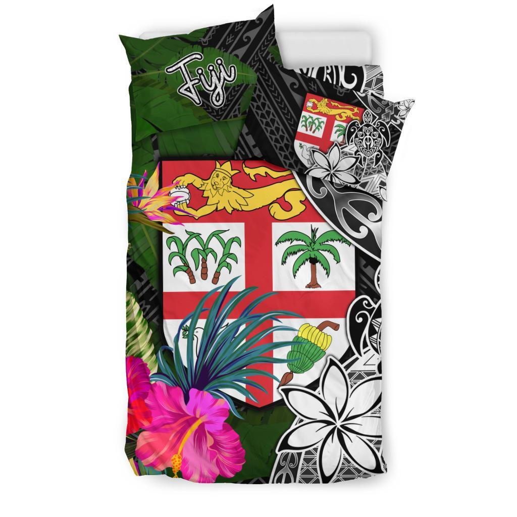 Fiji Bedding Set - Turtle Plumeria Banana Leaf - Polynesian Pride