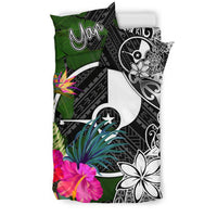 Yap Bedding Set - Turtle Plumeria Banana Leaf - Polynesian Pride