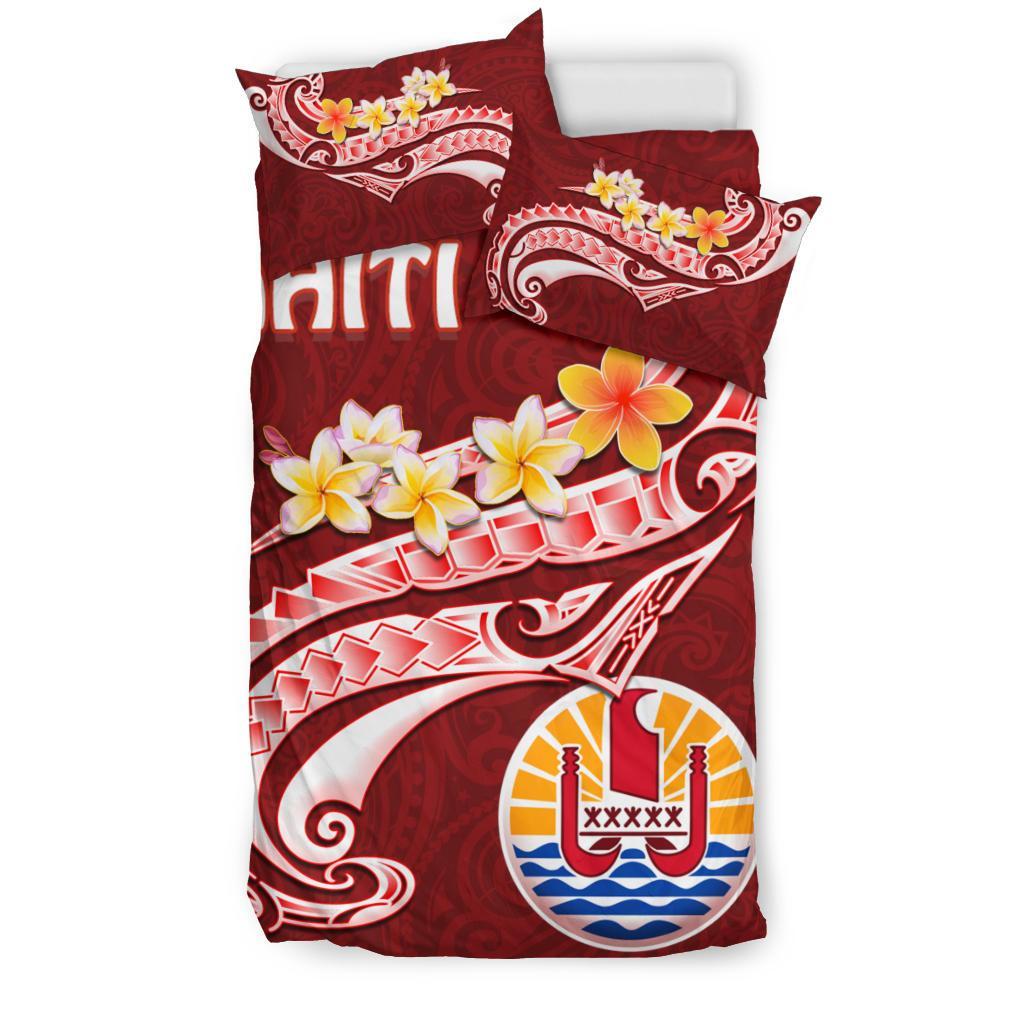 Tahiti Bedding Set - Tahiti Seal Polynesian Patterns Plumeria - Polynesian Pride