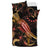 Cook Islands Polynesian Bedding Set - Turtle With Blooming Hibiscus Gold - Polynesian Pride