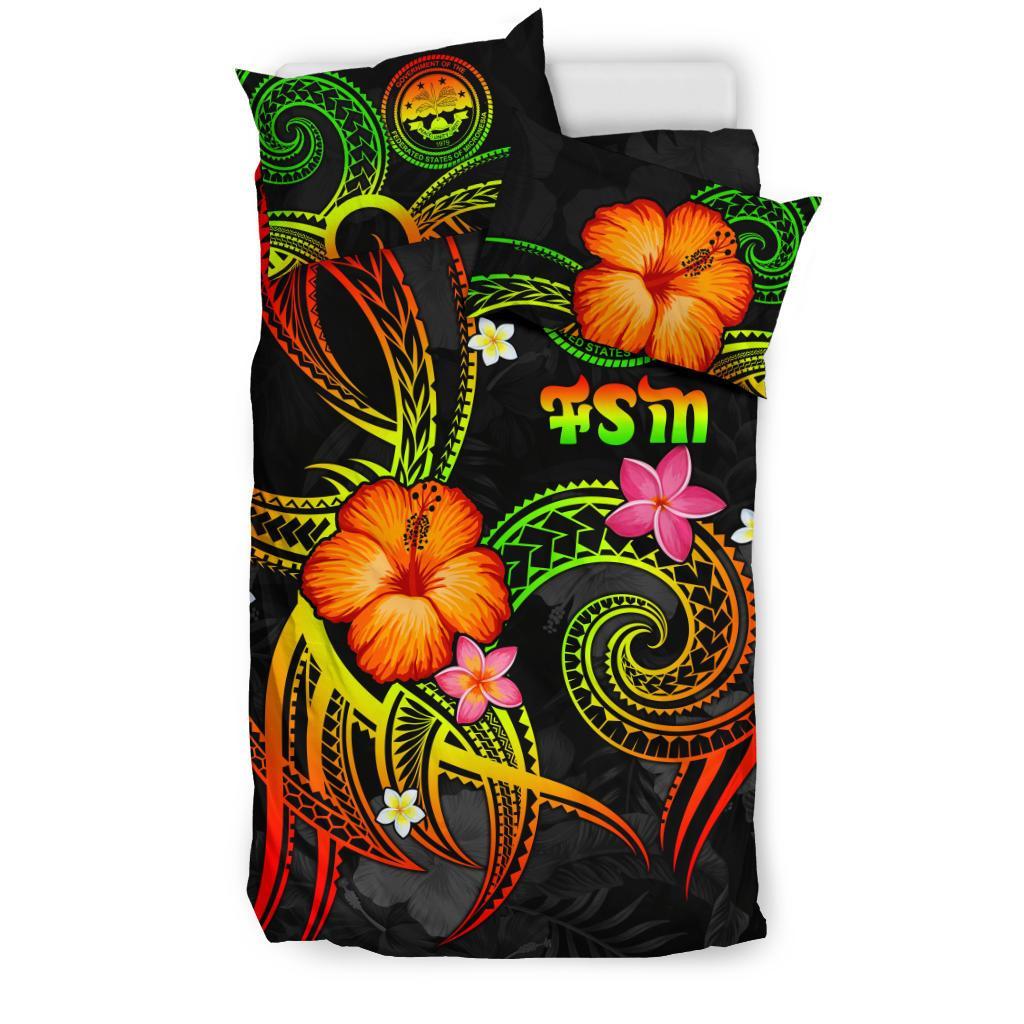 Federated States of Micronesia Polynesian Bedding Set - Legend of FSM (Reggae) - Polynesian Pride