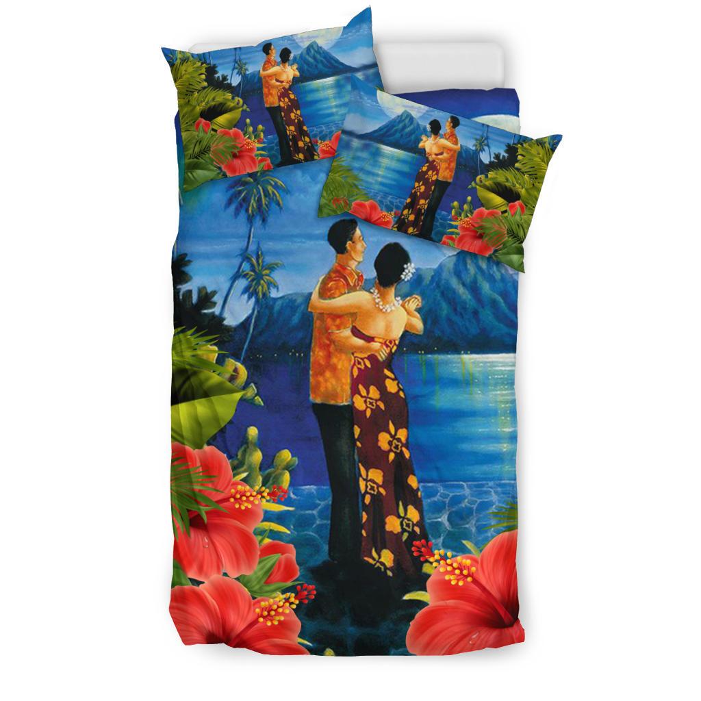 Hawaiian Lover - Couple Dancing Bedding Set - AH - Polynesian Pride