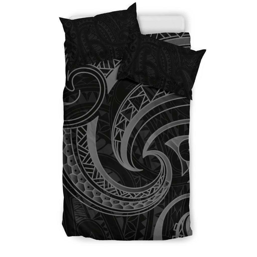 New Zealand Maori Mangopare Bedding Set Polynesian - Black - Polynesian Pride
