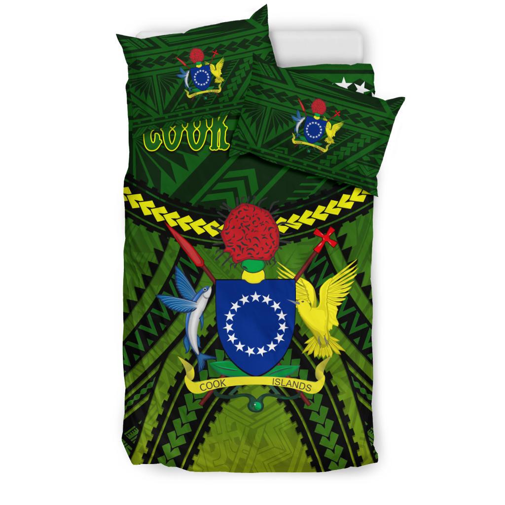 Cook Islands Bedding Set Polynesian Tattoo Seashore - Polynesian Pride