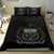 Samoa Duvet Cover Set - Special Grunge Samoa Flag Coat Of Arms Black - Polynesian Pride