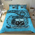 Samoa Duvet Cover Set - Special Grunge Samoa Flag Coat Of Arms Blue - Polynesian Pride