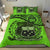 Samoa Duvet Cover Set - Special Grunge Samoa Flag Coat Of Arms Green - Polynesian Pride