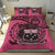 Samoa Duvet Cover Set - Special Grunge Samoa Flag Coat Of Arms Pink - Polynesian Pride