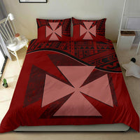Polynesian Duvet Cover Set - Wallis and Futuna Bedding Set Red - Polynesian Pride