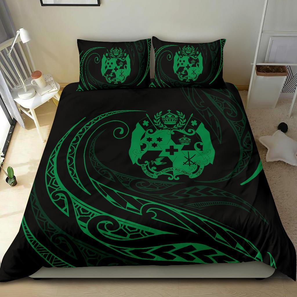 Tonga Bedding Set - Green - Frida Style - Polynesian Pride