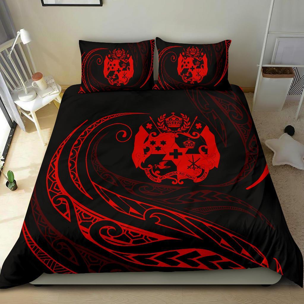 Tonga Bedding Set - Red - Frida Style - Polynesian Pride