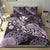 Polynesian Duvet Cover Set - Hawaii Bedding Set Purple Turtle Hibiscus - Polynesian Pride