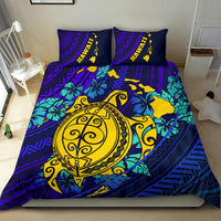 Polynesian Hawaii Duvet Cover Set - Blue Polynesian Sea Turtle Blue - Polynesian Pride