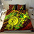 Polynesian Hawaii Duvet Cover Set - Green Polynesian Sea Turtle Red - Polynesian Pride