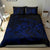 Hawaiian Map Turtle Tattoo Hibiscus Plumeria Polynesian Bedding Set - Blue - Polynesian Pride