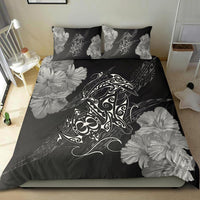 Hawaiian Hibiscus Dolphin Manta Ray Turtle Polynesian Bedding Set Waves - Polynesian Pride