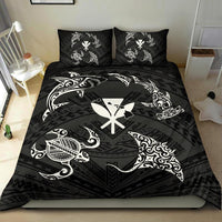 Polynesian Turtle Hammerhead Shark Ray Kanaka Hawaii Bedding Set Circle Underwater - Polynesian Pride