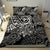 Polynesian Hawaii (Kanaka Maoli) Duvet Cover Set - White Hibiscus Turtle Flowing - Polynesian Pride