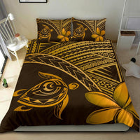 Hawaiian Turtle Plumeria Polynesian Bedding Set Neo Brown - Polynesian Pride