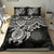 Northern Mariana Islands Polynesian Duvet Cover Set - White Turtle - Polynesian Pride