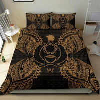 Polynesian Bedding Set - Pohnpei Duvet Cover Set Map Gold - Polynesian Pride
